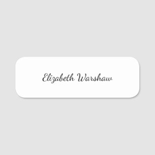 Modern Script Employees Business Custom Name Tag