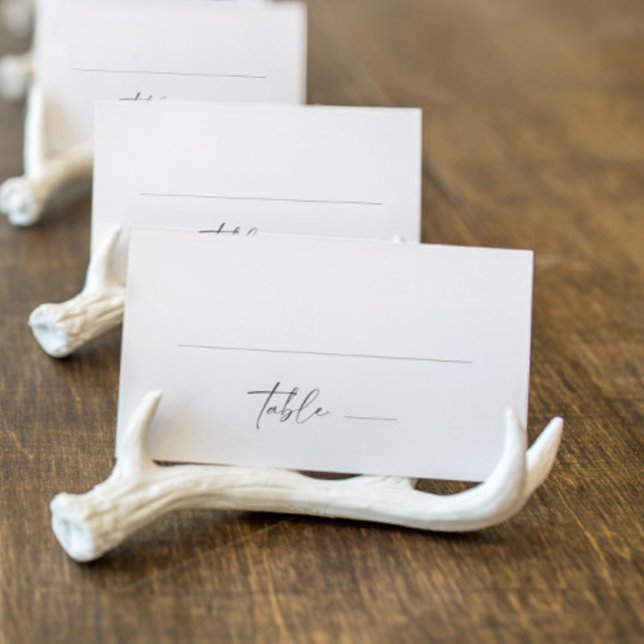 Modern Script Fall Barn Hashtag Wedding Place Card (Creator Uploaded)