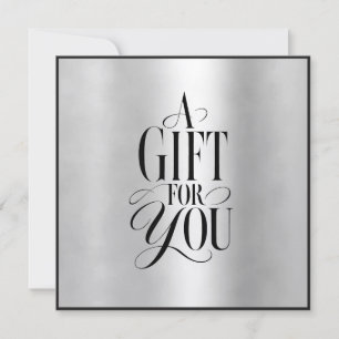 Modern Script Font Business Gift Certificate