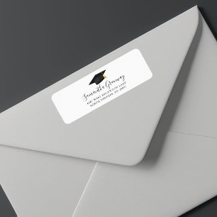 Modern Script Graduation 2025 Return Adresse