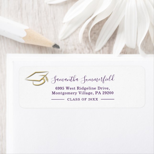 Modern Script Graduation 2026 Return Address (Insitu)