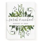 Modern Script Greenery Elegant Wedding Guest