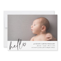 Flat Announcement Card