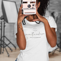 Modern Script Logo Name Photographer Workwear