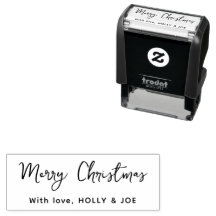 Modern Script Merry Christmas Name