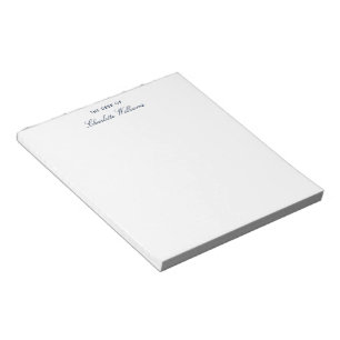 Modern Script Minimalist Monogram Notepad