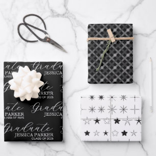 Modern Script Minimalist  Wrapping Paper Sheet