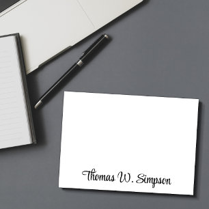 Modern Script Monogram Card