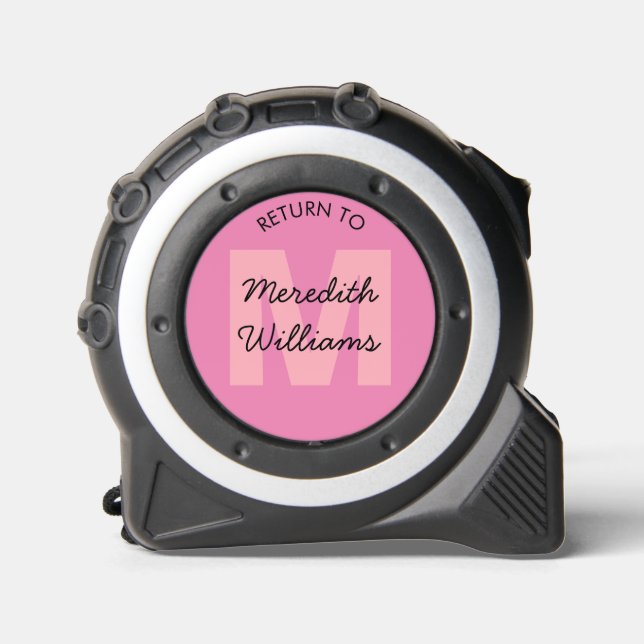 Modern Script Monogram Personalized Name Pink 1 (Front)