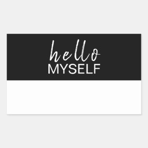 Modern Script Name Tag Branding Design