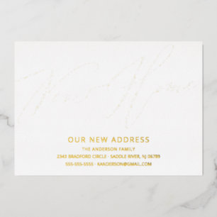 Modern Script New Home Moving Announcement