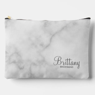 Modern Script Personalized Bridesmaid Accessory Pouch