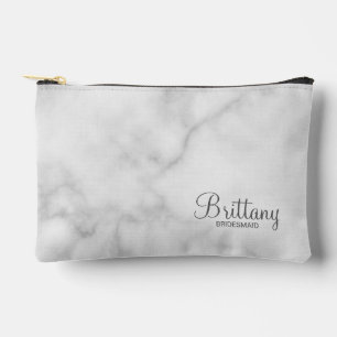 Modern Script Personalized Bridesmaid Accessory Pouch