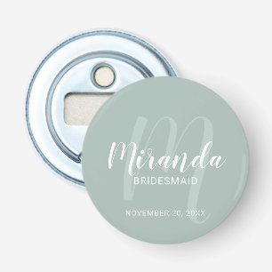 Modern Script Personalized Bridesmaid Bottle Opener