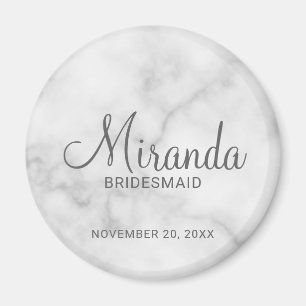 Modern Script Personalized Bridesmaid Magnet