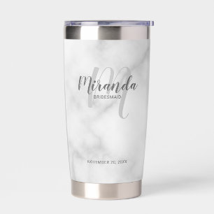 Modern Script Personalized Bridesmaid Name Insulated Tumbler