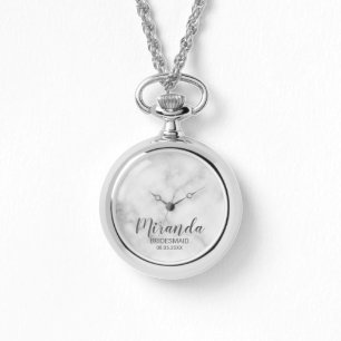 Modern Script Personalized Bridesmaid Watch