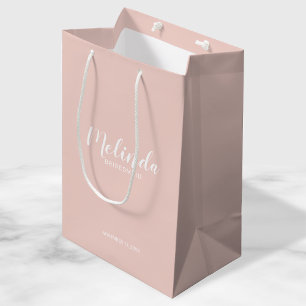 Modern Script Personalized Bridesmaids Medium Gift Bag