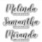 Modern Script Personalized Bridesmaid's Name