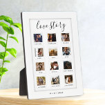 Modern Script Personalized Couple Love Story Photo Plaque<br><div class="desc">Modern Personalized Couple Love Story Photo plaque</div>