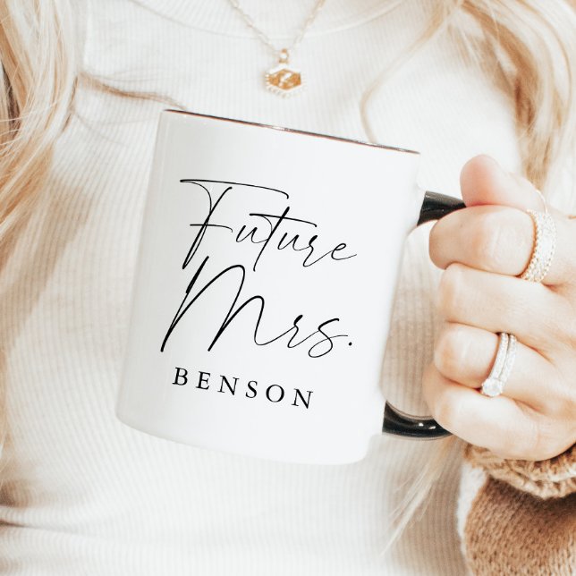 Modern Script Personalized Future Mrs. Mug (Creator Uploaded)