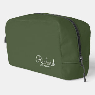 Modern Script Personalized Groomsman Dopp Kit