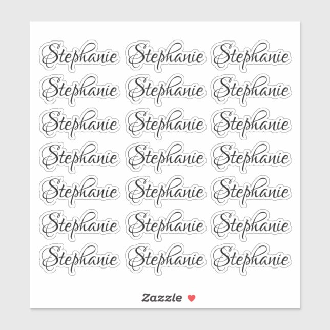 Modern Script Personalized Name (Sheet)