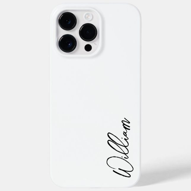 Modern Script Personalized Name Case-Mate iPhone Case (Back)