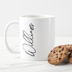 Modern Script Personalized Name Coffee Mug
