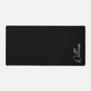 Modern Script Personalized Name Desk Mat