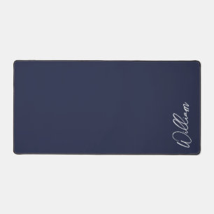 Modern Script Personalized Name Desk Mat