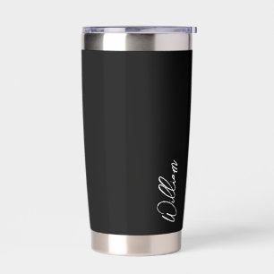 Modern Script Personalized Name Insulated Tumbler