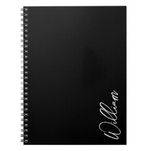 Modern Script Personalized Name Notebook