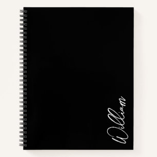 Modern Script Personalized Name Notebook