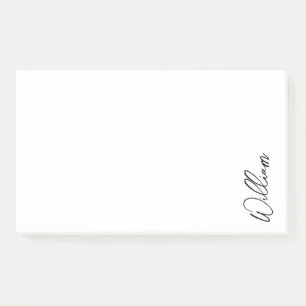 Modern Script Personalized Name Post-it Notes