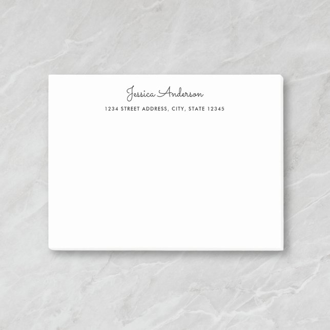 Modern Script Personalized Name Post-it Notes (Creator Uploaded)