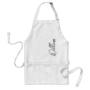 Modern Script Personalized Name Standard Apron