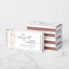 Modern Script Personalized Wedding Favour