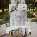 Modern Script Photo Wedding Seating Chart<br><div class="desc">Modern Script Photo Wedding Seating Chart</div>