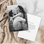 Modern Script Photo Wedding Thank You Card<br><div class="desc">Script photo wedding elegant stylish modern thank you card. Part of a wedding collection. Colours can be changed. The back includes a thank you message that you can personalize for each guest or remove if you prefer to hand write your thank you. Click the edit button to customize.</div>