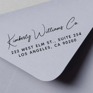 Modern Script Professional Business Return Address Self-inking Stamp