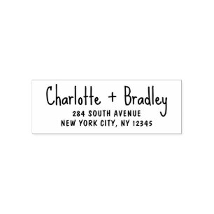 Modern Script Professional Personal Return Address Self-inking Stamp