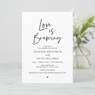 Modern Script, Rehearsal Dinner and Party Invitation