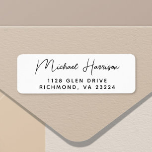 Modern Script Return Address