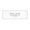 Modern Script Return Address Label