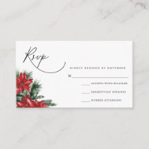 Modern Script RSVP Card