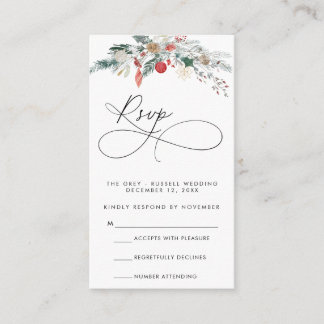 Modern Script RSVP Card