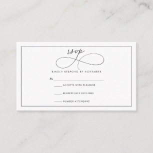 Modern Script RSVP Card