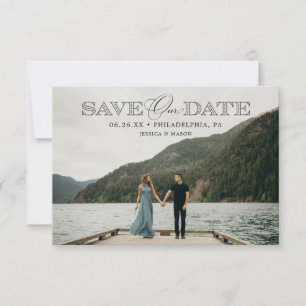 Modern Script Save the Date Card - Save The Dates