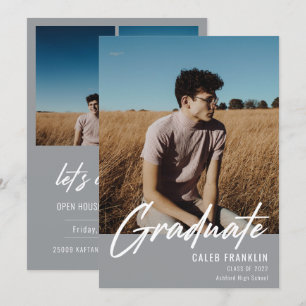 Modern Script Senior Class Photo Graduation